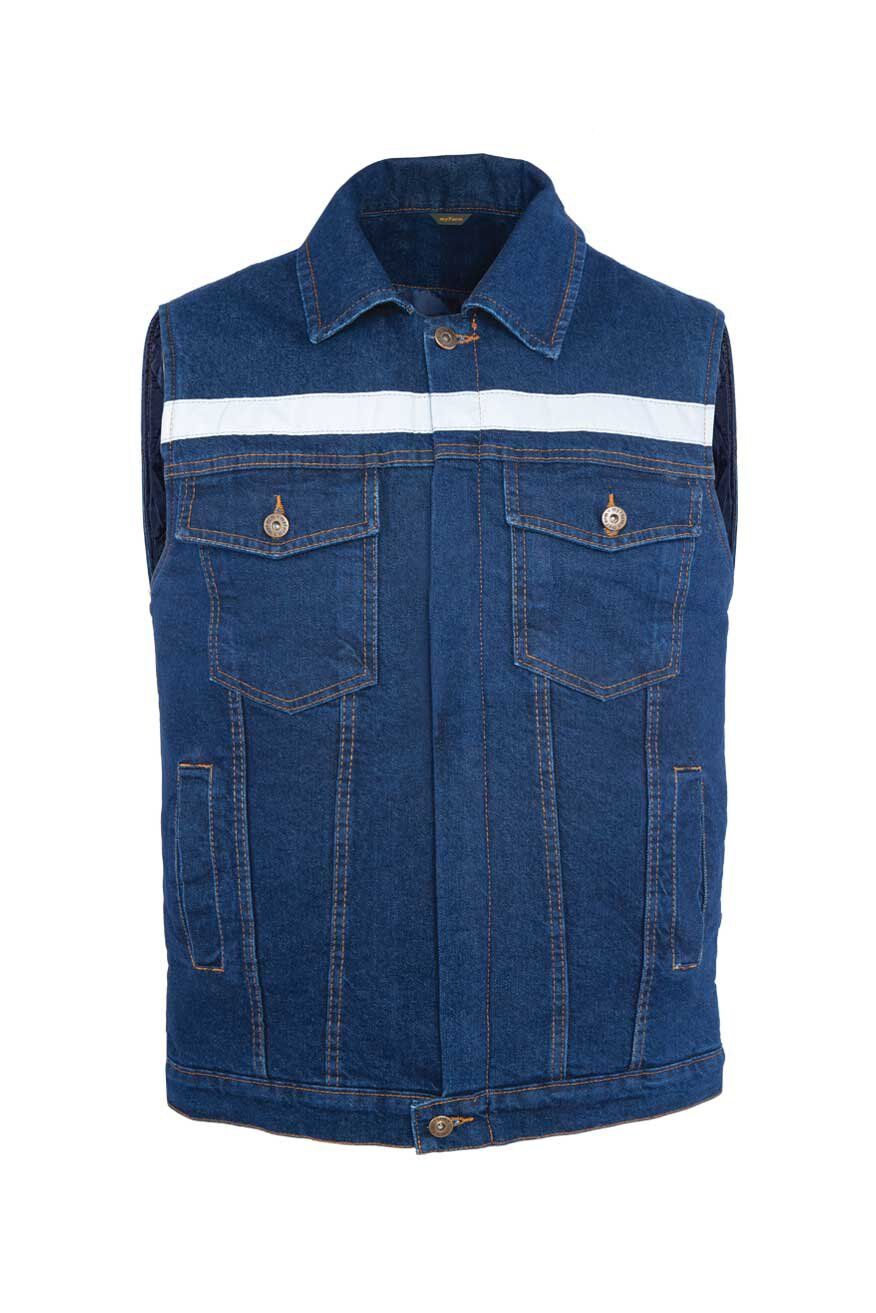 MYFORM SONA DENİM KAPİTONELİ YELEK