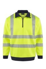 MYFORM OLYMPUS CONTRAST SAFETY 1/4 ZIP POLO YAKA SWEATSHIRT