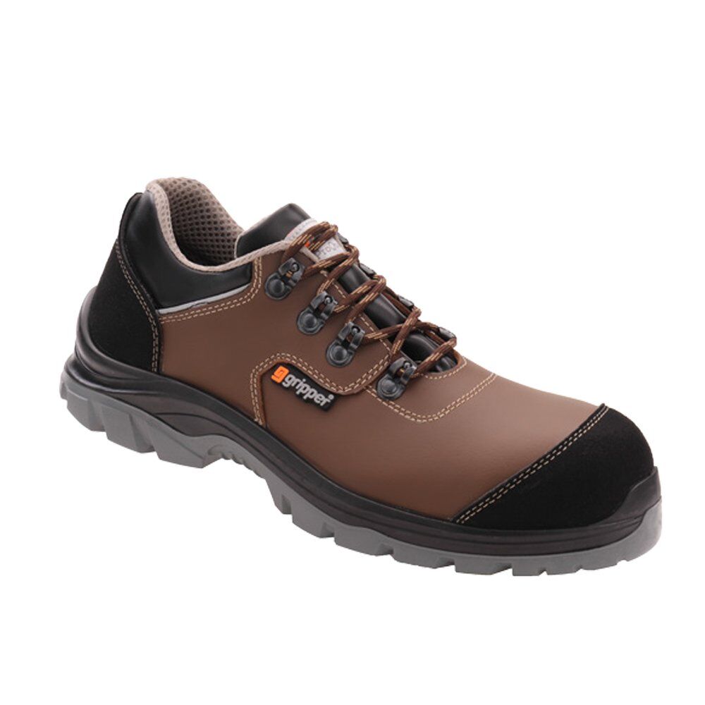 Gripper GPR-214 Kahverengi Microfiber S3 Kompozit İş Ayakkabısı