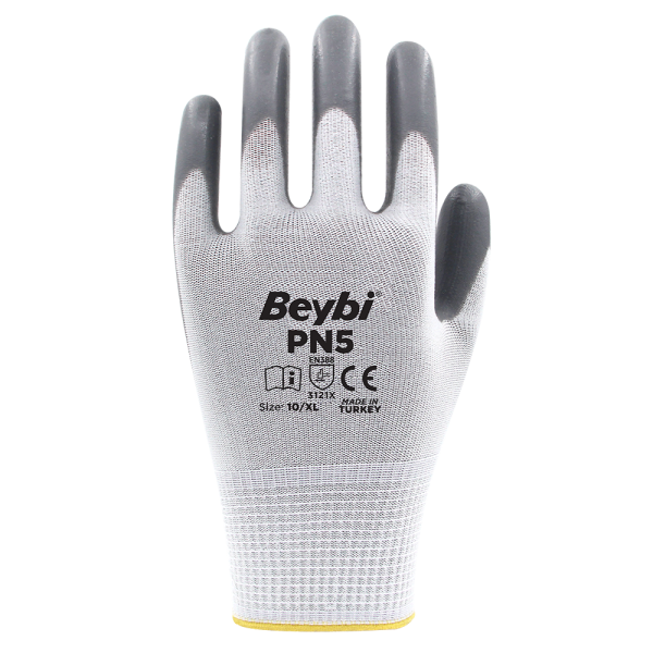 PN5 Polyester Örme Nitril Eldiven