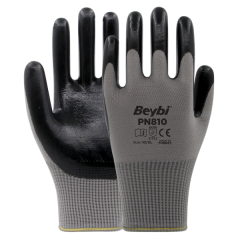 PN810 Polyester Örme Nitril Eldiven