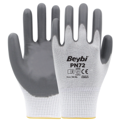 PN72 Polyester Örme Nitril Eldiven