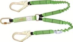 Karam KA371 Çift Kol Şok Emicili Lanyard Elastik Halatlı