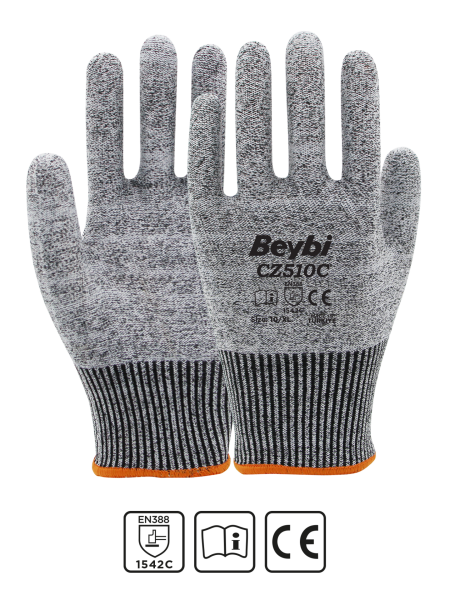 CZ510C Kaplamasız Kesilmeye Dirençli Eldiven