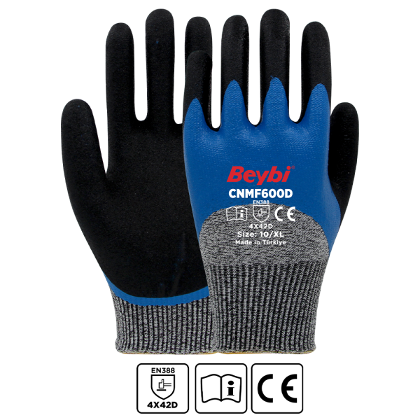 CNMF600D Kesilmeye Dayanıklı Mikro Köpük Nitril Kaplı Eldiven