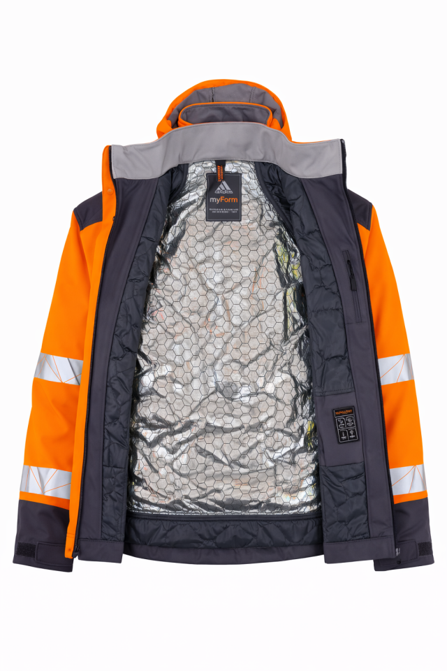 Olympus HI-VIS Softshell Kapüşonlu Mont
