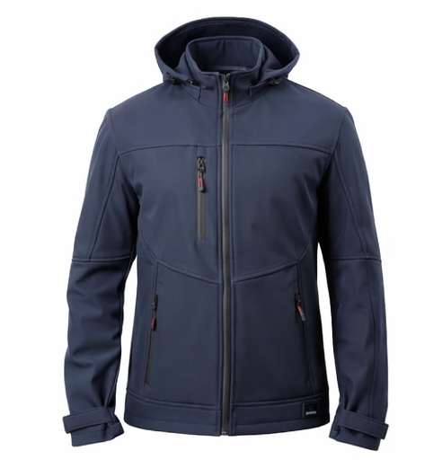 Softshell Parçalı Mont 3 Cep - Koyu Lacivert