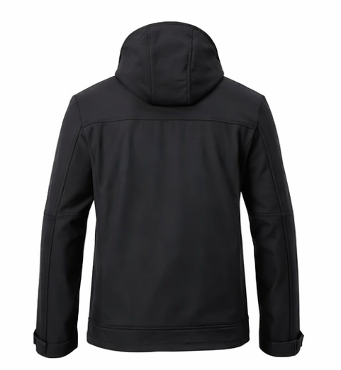 Softshell Parçalı Mont 3 Cep - Siyah