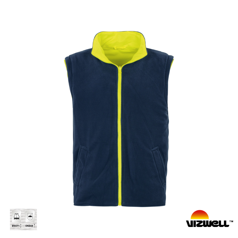 Vizwell VWJK44 300 D Oxford Reflektörlü 5+1 Parka 5 Farklı Kullanım Modeli - Sarı/Lacivert