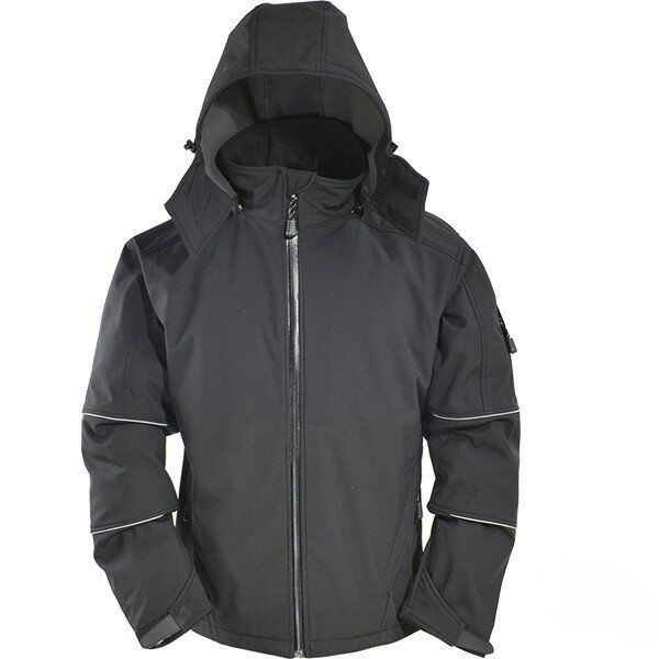 Vizwell VWJK112 Dış Mekan Softshell Model Mont - Siyah