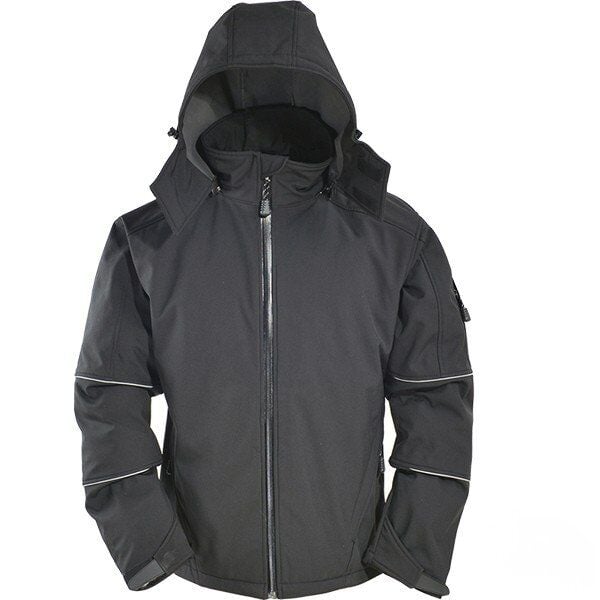Vizwell VWJK112 Dış Mekan Softshell Model Mont - Siyah