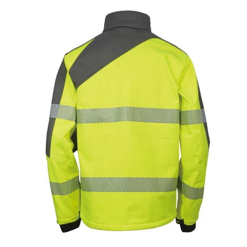 Vizwell VWJK267 Reflektörlü Softshell Model Teknik Mont - Sarı