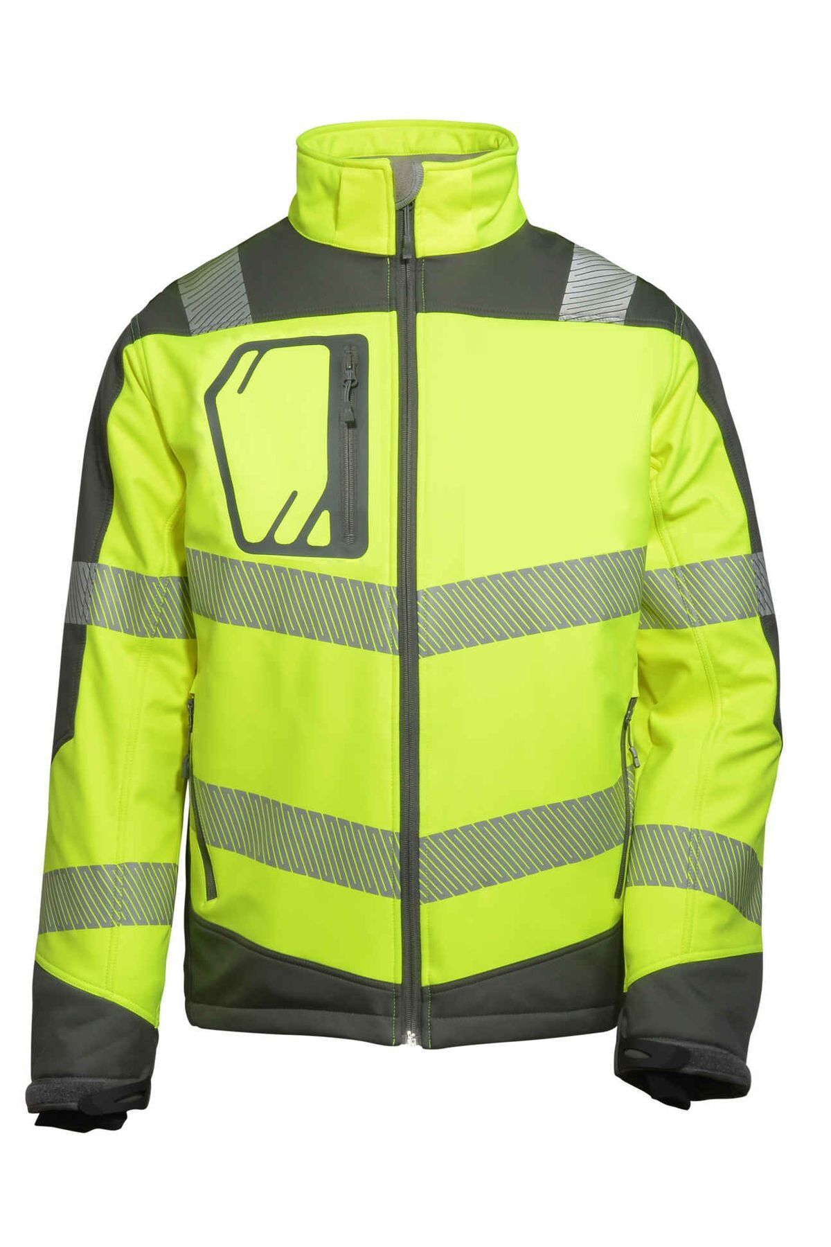 Vizwell VWJK268 Reflektörlü Termal Softshell Model Mont - Sarı