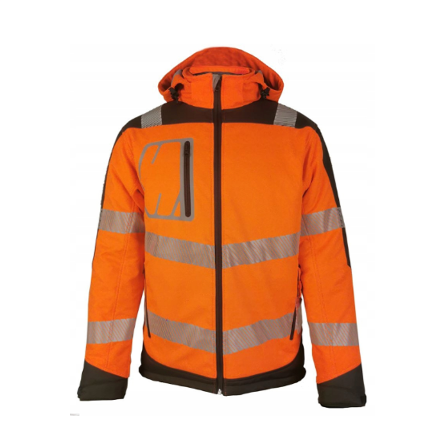 Vizwell VWJK268 Reflektörlü Termal Softshell Model Mont - Turuncu