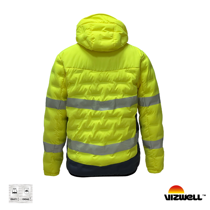 Vizwell VWJK517 Reflektörlü Teknik Dolgulu Tasarım Mont - Sarı