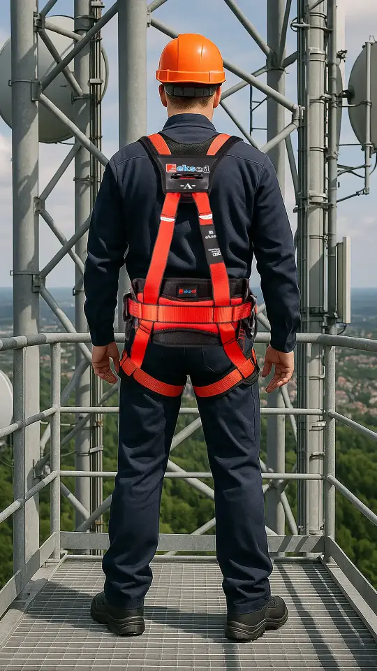 EKS P-111 Düşüş Durdurma, Konumlandırma ve Süspansiyonlu Emniyet Kemeri (H Tipi)