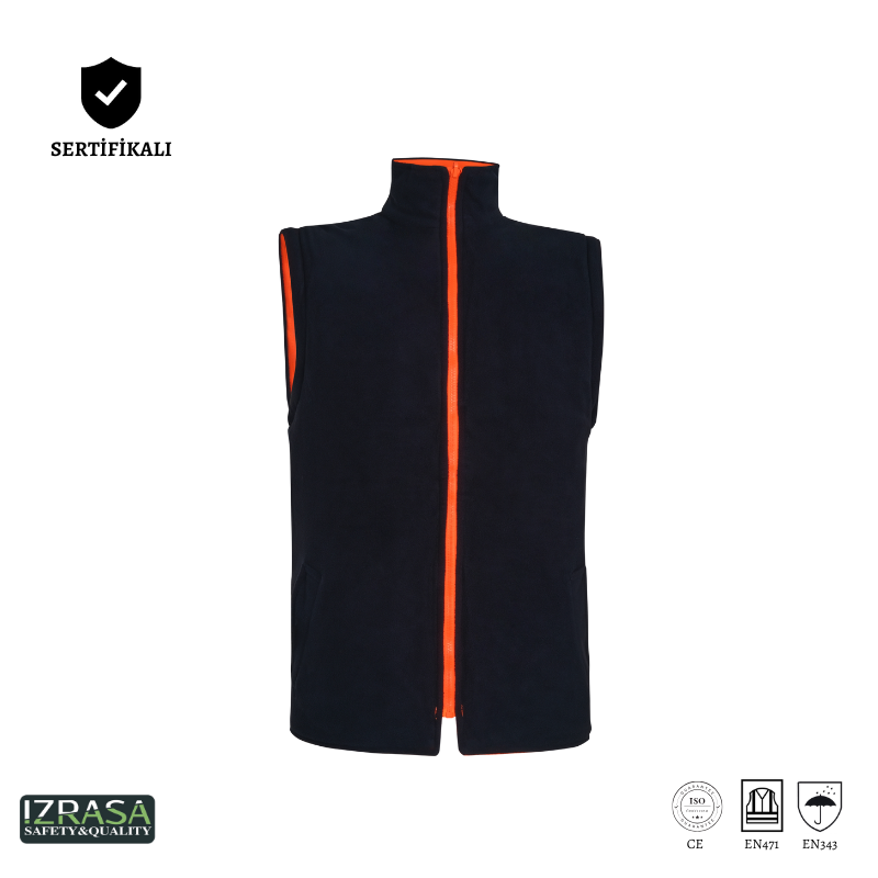 IZRASA NT44 300 D Oxford 5+1 Reflektörlü Parka 5 Farklı Kullanım Modeli - Turuncu/Lacivert
