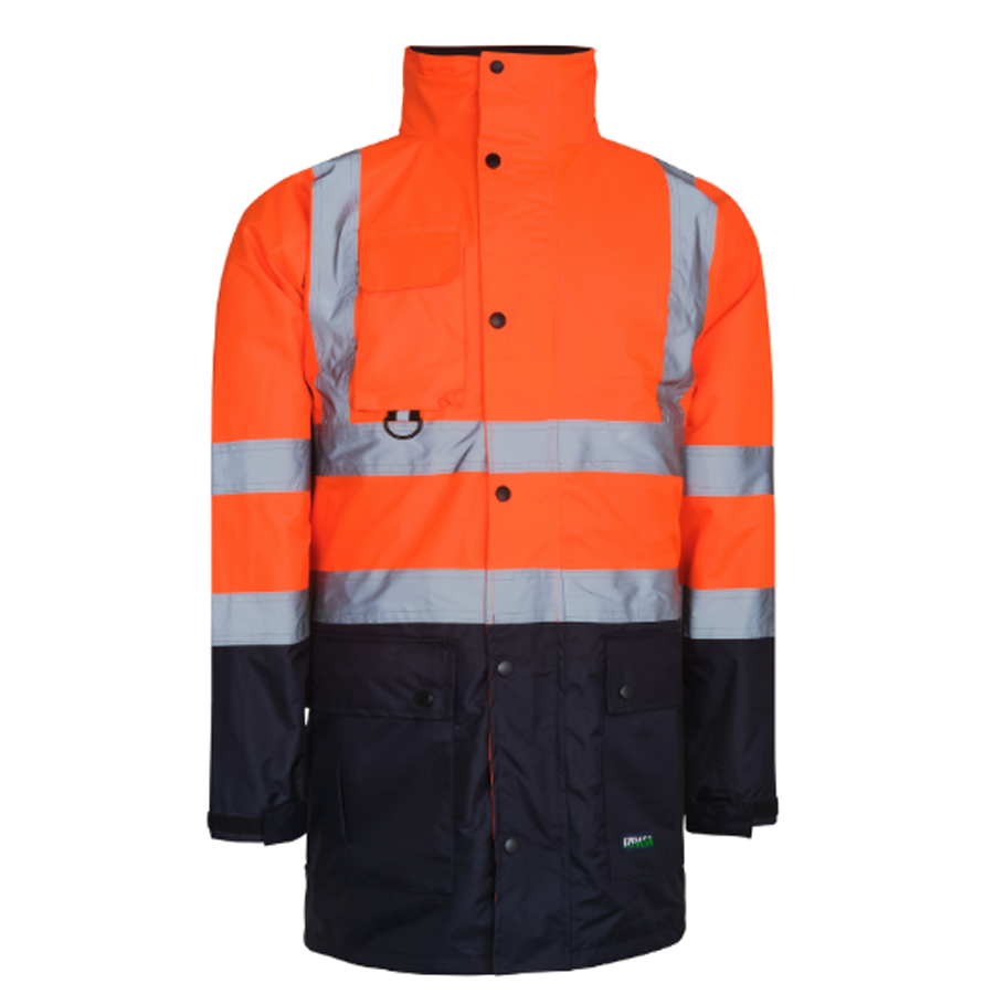 IZRASA NT44 300 D Oxford 5+1 Reflektörlü Parka 5 Farklı Kullanım Modeli - Turuncu/Lacivert