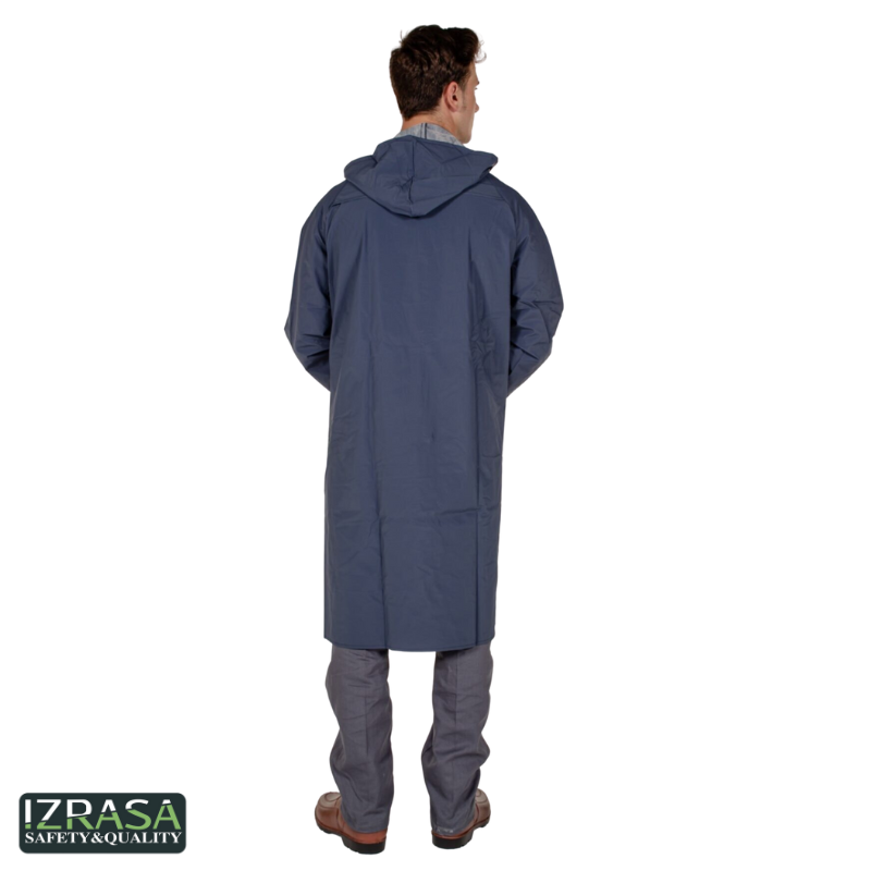 IZRASA NM05 PVC Astarlı Pardesü Yağmurluk - Lacivert