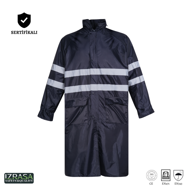 IZRASA SJ04 İmperteks Reflektörlü Yağmurluk - Lacivert