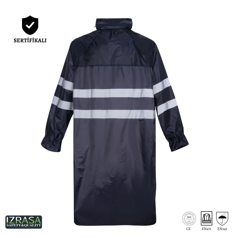 IZRASA SJ04 İmperteks Reflektörlü Yağmurluk - Lacivert