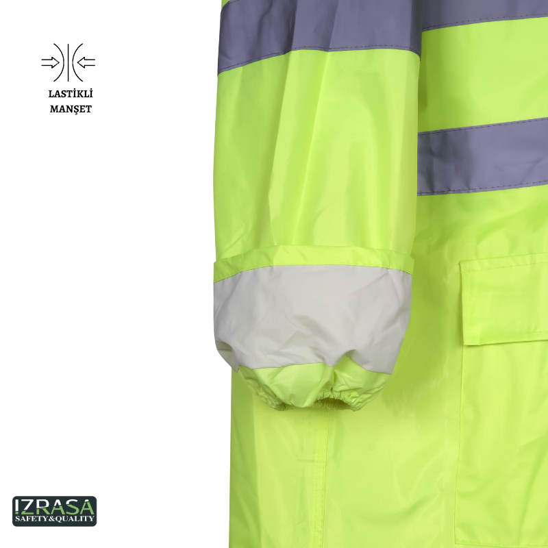 IZRASA SJ04 İmperteks Reflektörlü Yağmurluk - Sarı