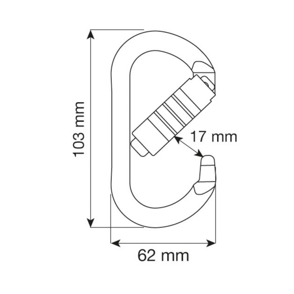 CAMP 2146 PLUS 3 LOCK ÇELİK KARABİNA