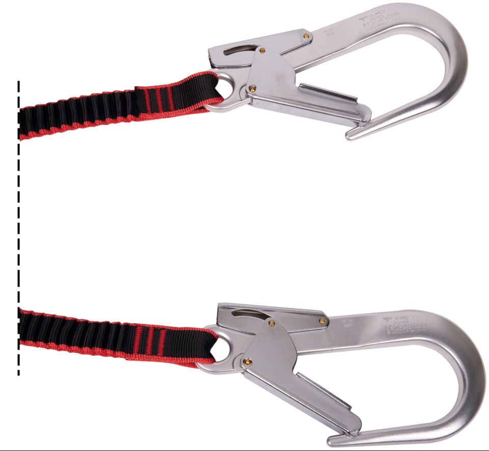 CAMP RETEXO ELASTİK  ŞOK EMİCİLİ LANYARD ALÜMİNYUM KANCA KARABİNALI