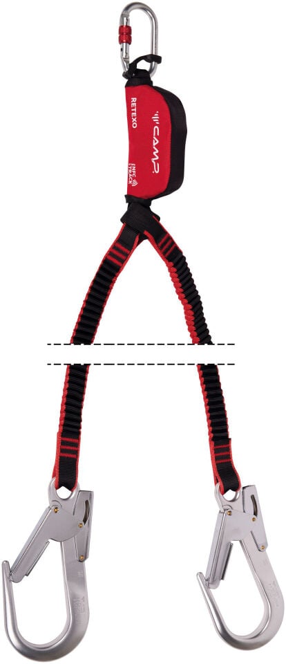 CAMP RETEXO ELASTİK  ŞOK EMİCİLİ LANYARD ALÜMİNYUM KANCA KARABİNALI