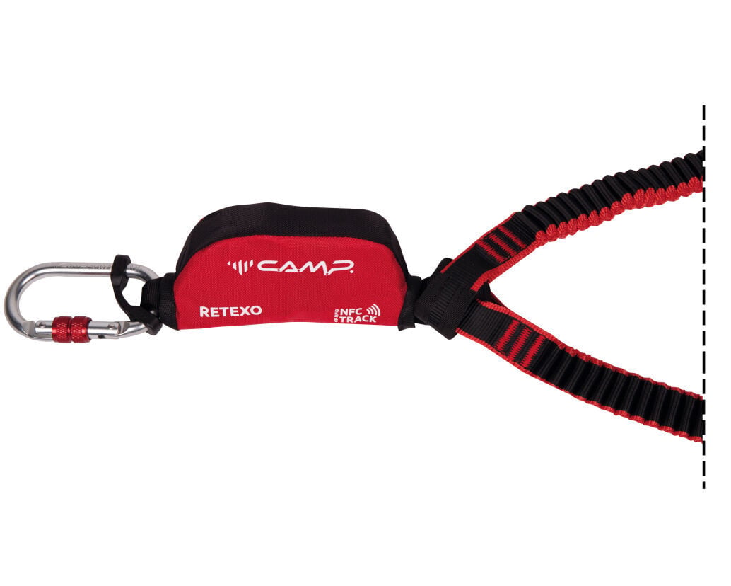 CAMP RETEXO ELASTİK  ŞOK EMİCİLİ LANYARD ALÜMİNYUM KANCA KARABİNALI