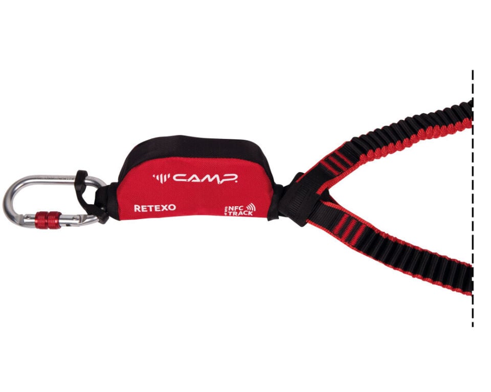 CAMP RETEXO ELASTİK  ŞOK EMİCİLİ LANYARD ALÜMİNYUM KANCA KARABİNALI