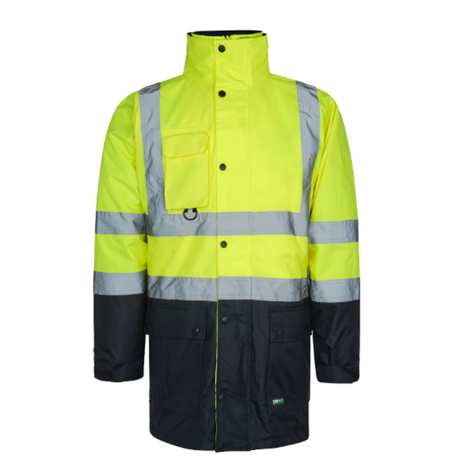 IZRASA NT44 300 D Oxford 5+1 Reflektörlü Parka 5 Farklı Kullanım Modeli - Sarı/Lacivert