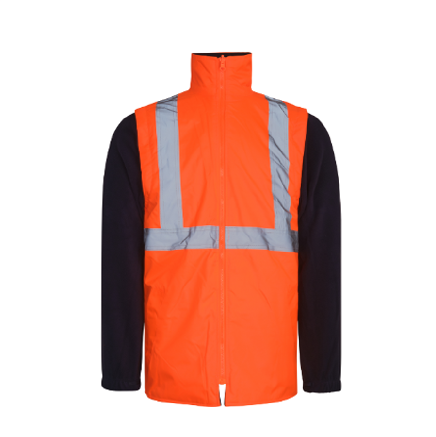 IZRASA NT44 300 D Oxford 5+1 Reflektörlü Parka 5 Farklı Kullanım Modeli - Turuncu/Lacivert