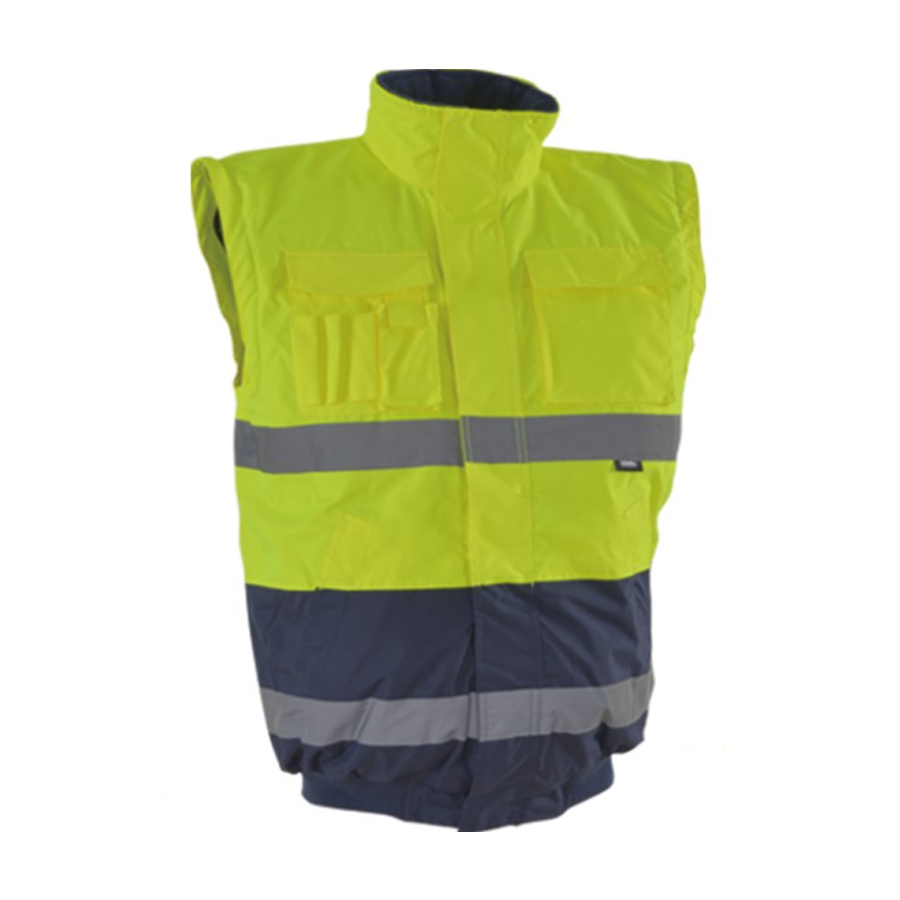 IZRASA NT60 300 D Oxford Kolları Çıkmalı İçi Polarlı Pilot Mont - Sarı/Lacivert