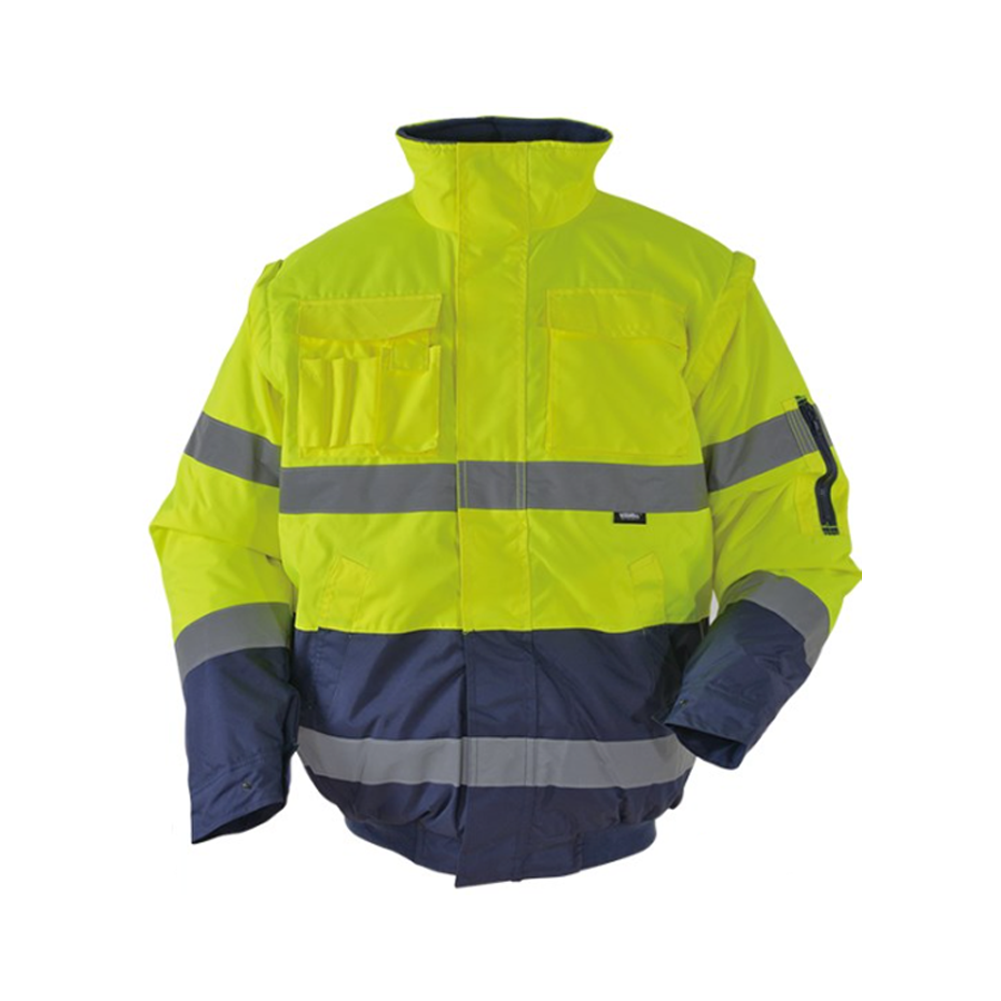 IZRASA NT60 300 D Oxford Kolları Çıkmalı İçi Polarlı Pilot Mont - Sarı/Lacivert