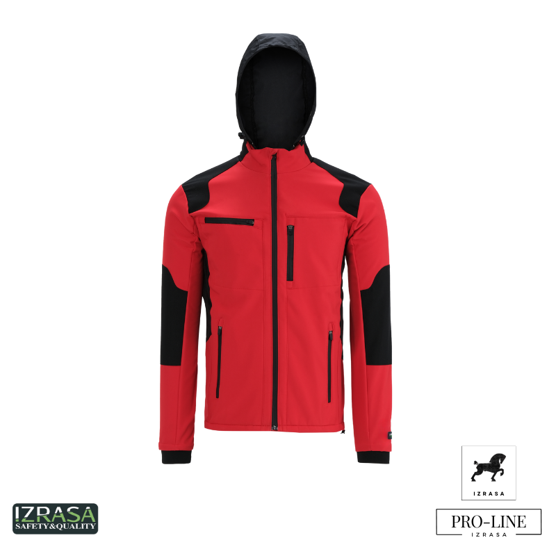 IZRASA SM ProLine Teknik Softshell Design Mont - Kırmızı XS